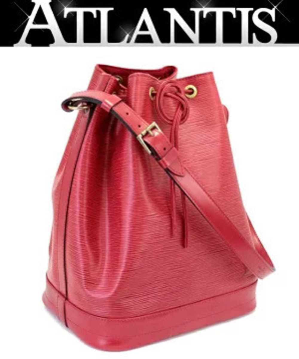 Louis Vuitton Noe Drawstring Shoulder Bag Epi Leather Castilian Red